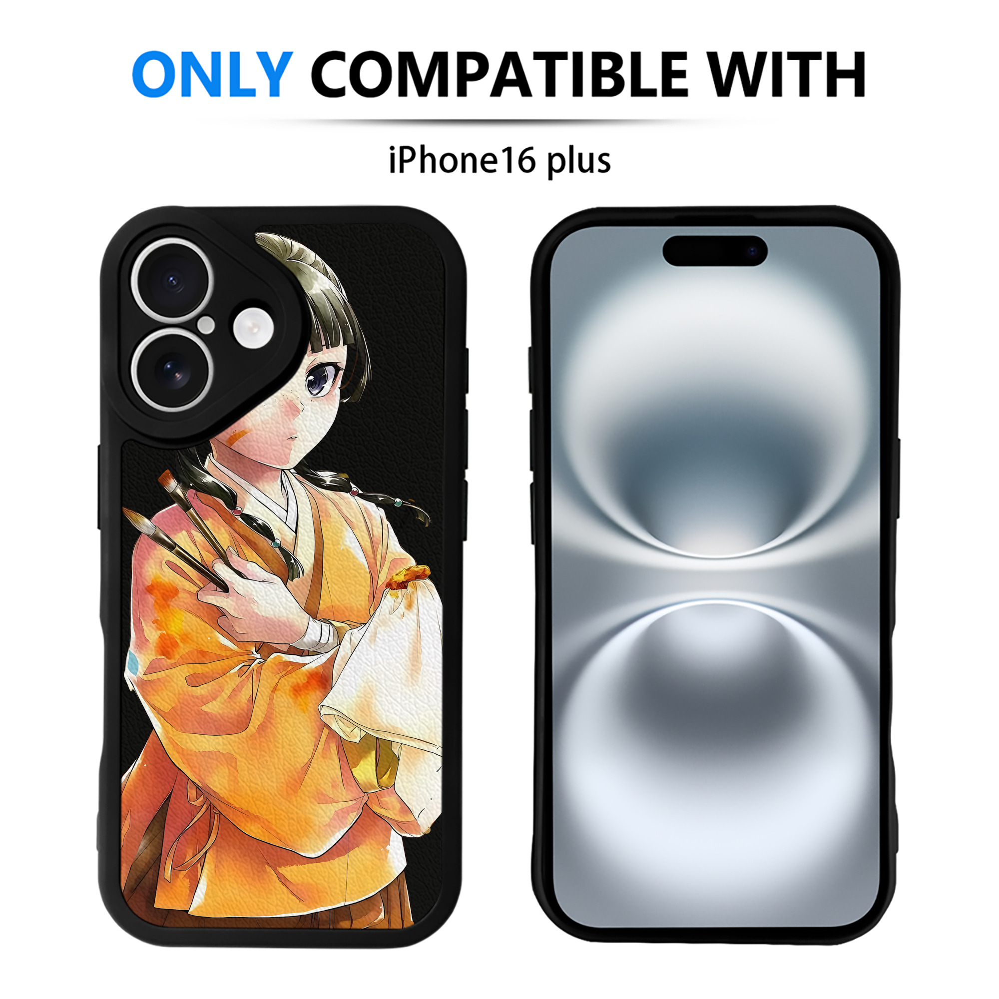 （画像用） 薬屋のひとりごと The Apothecary Diaries 【iPhone 16シリーズ対応】シリコンスマホケース（レザー調） 材質：シリコン